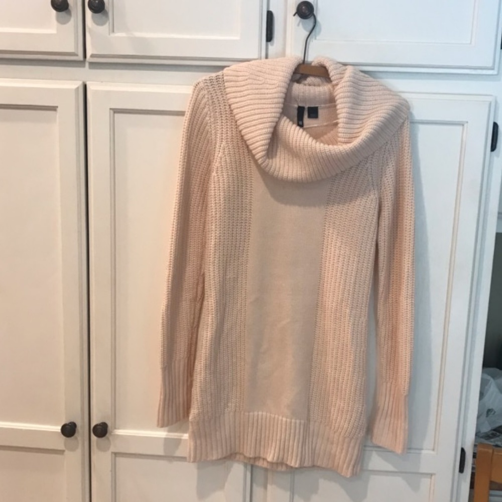 Pink cowl neck sweater